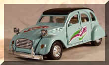 2cv Welly 1/38° Turquoise